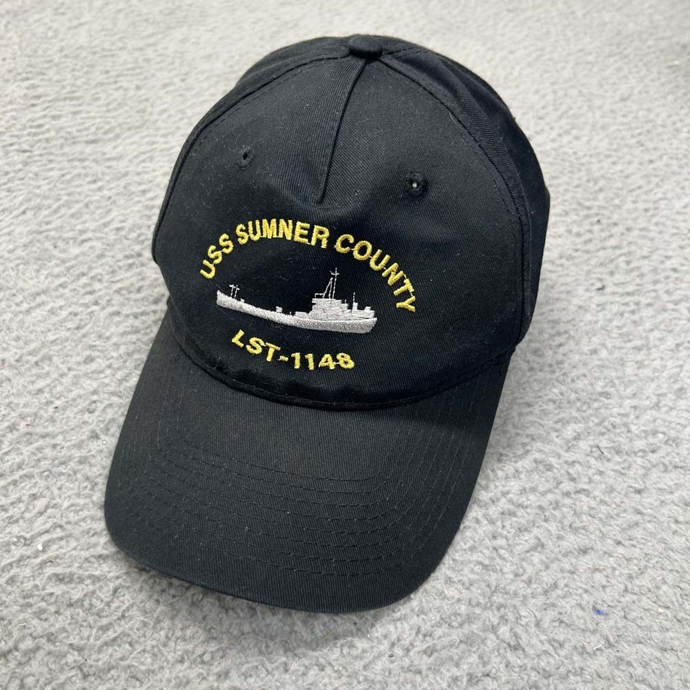 USS Sumner County Hat Cap Mens One Size Strapback Military Navy Patriotic